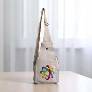 Men & Women Shoulder Bag Hemp Super Fashion Chest and Shoulder Bag for Women & Men White Large